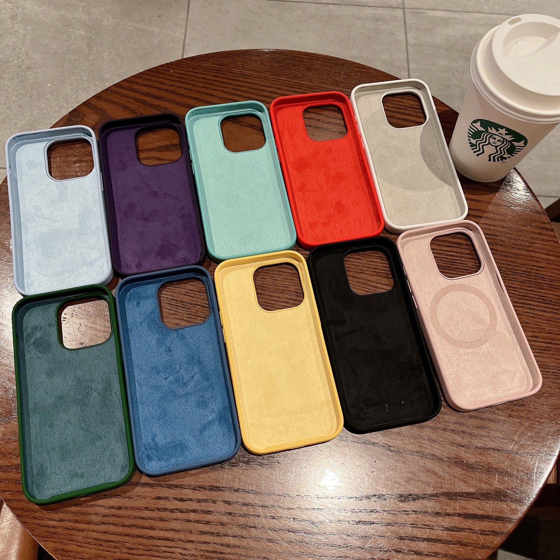 Liquid Silicone Magnetic Phone Case Drop-resistant Protective Cover