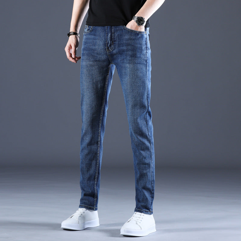 Summer Thin Men's Straight Slim Stretch Casual Pants