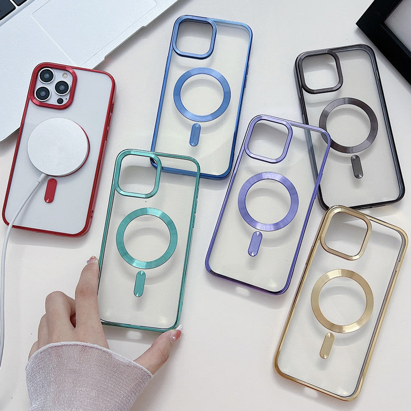 Applicable Phone Case Magnetic Charging Protective Drop-resistant